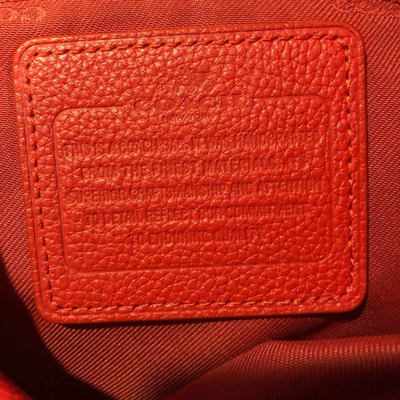 Ruby Red Coach Handbag - Picture 7 of 8